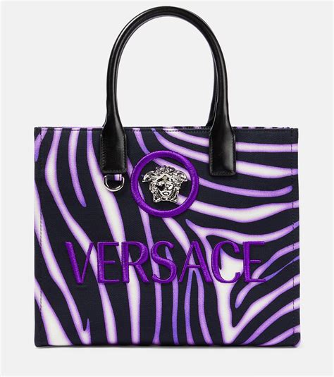 versace medusa bag purple|Versace la medusa tote bag.